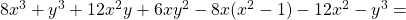 8x^{3}+y^{3}+12x^{2}y+6xy^{2}-8x(x^{2}-1)-12x^{2}-y^{3}=