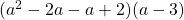 (a^2-2a-a+2)(a-3)