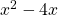 x^2-4x